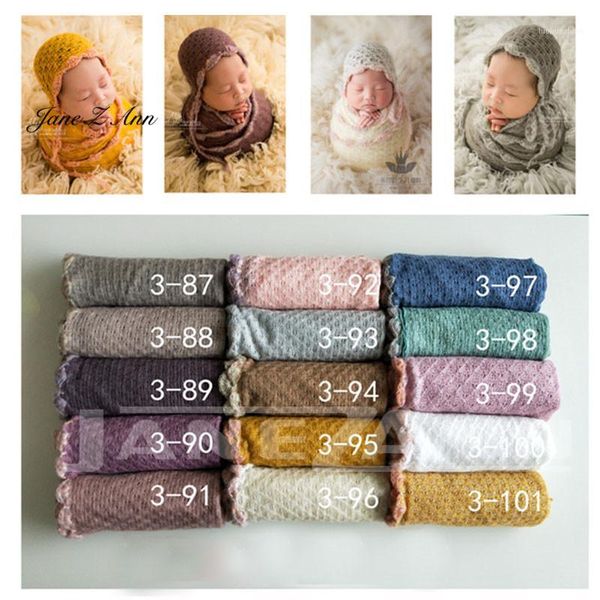 

jane z ann knit stretch wraps newborn baby pgraphy backdrops background newborn blanket+hat props pgraphy fabric1, Yellow