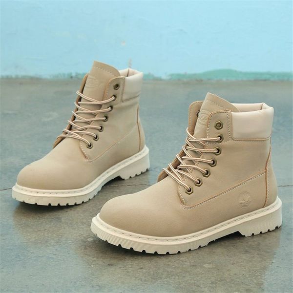 

2021 new autumn women warm woman snowboots comfortable round toe lace up ladies mujer boots 6keb, Black