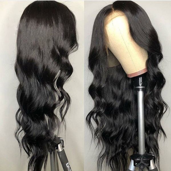 

13x4 lace front human hair wigs brazilian body wave human hair wigs lace frontal wig pre plucked 4x4 lace closure wigs, Black;brown