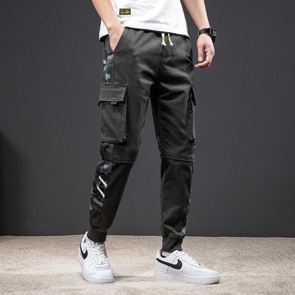 

plus size 8xl7xl 6xl xxxxxl casual men sweatpants loose men clothing cotton streetwear tactical pockets cargo pants, Blue