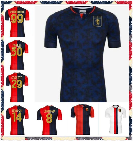 

new 2020 genoa cricket soccer jerseys 10 gumus 11 kouame 20 schone romero sturaro pinamonti t.sanabria custom cfc home 2021 football shirt, Black;yellow