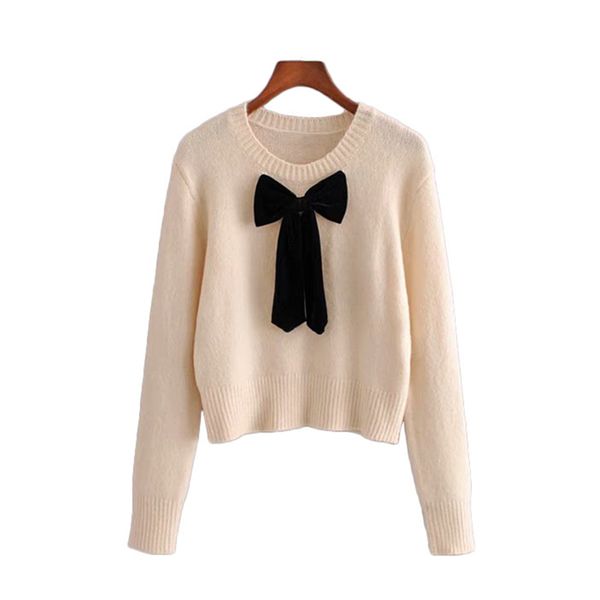 

2021 new vintage runway sweet style short mesh lace women's sweater fashions long neck elastic female pullovers chiffon agzy, White;black