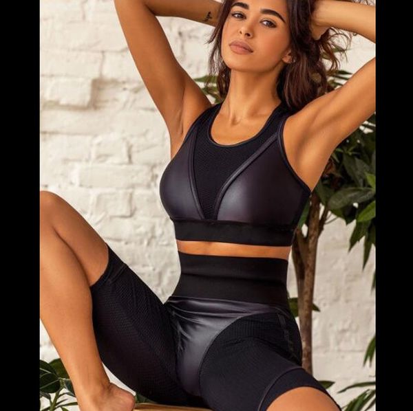 

gym wear fashion designer womens yoga suit outfits tracksuits sport wear woman tracksuit fitness two piece set bra pant leggings clothes yog, Gray