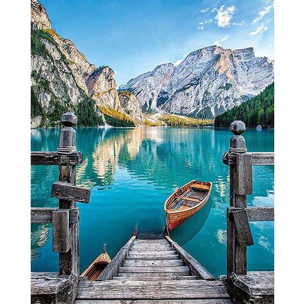 

diamond painting yi bright home decoration scenery large lake & mountain diy 5d embroidery cross stitch kits resin hobby craft kbl