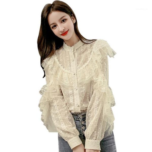 

py1063 2020 spring summer autumn new women fashion casual ladies work blouse woman overshirt female casual shirt1, White
