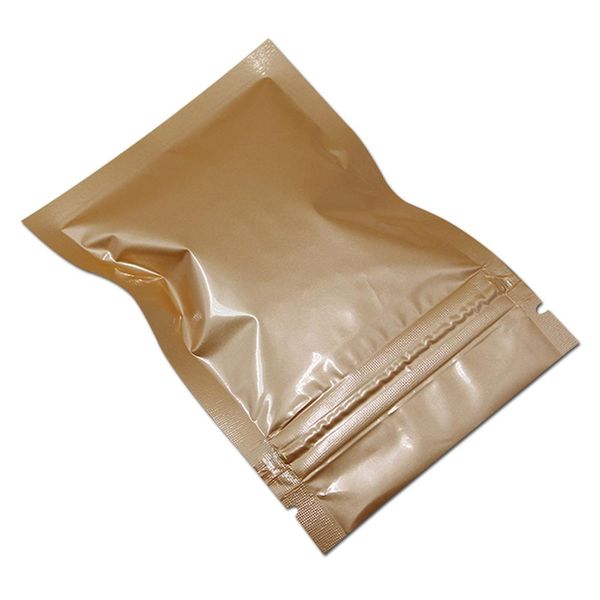 

200pcs glossy orange mylar foil zip lock packaging bag heat sealing zip lock aluminum foil retail packing pouch for food storage h bbyxlo