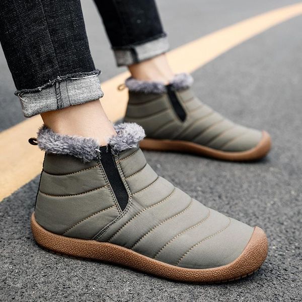 

comfort 2020 shoe man boots male casual zapatos para leisure slip 39 sale leather sport de cotton shoes sneaker sports snow, Black