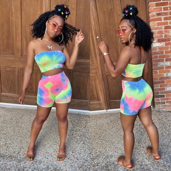 

ywgad new clothing positioning tie dye leisure twotwo-piecetwo dye set new fashion women's clothing positioning tie fashion leisure pie, Gray