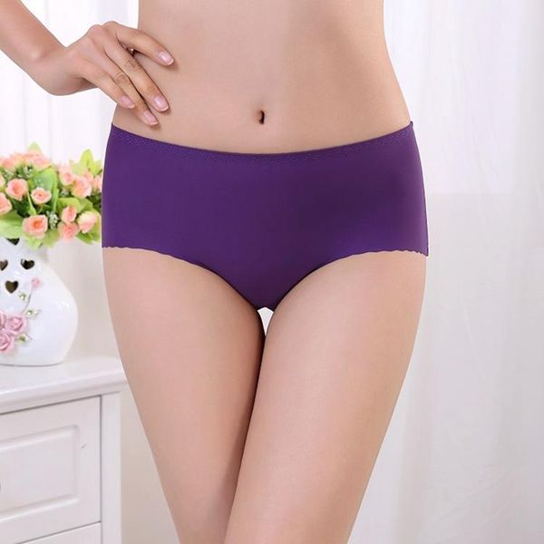 

women's panties linbaiway seamless for women solid thin lingerie briefs cotton female underwear intimates underpants ladies panty, Black;pink