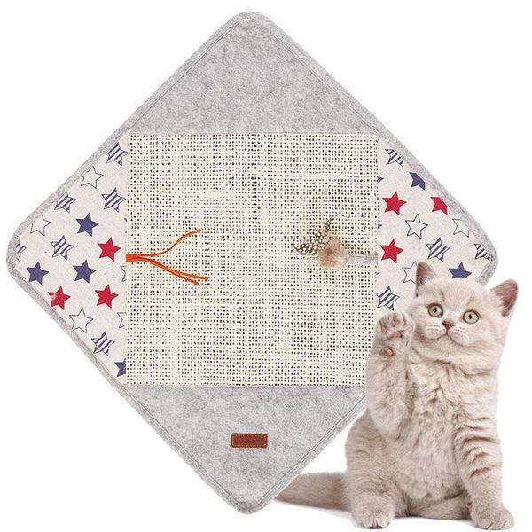 

cat scratching mat nature toys blanket sisal cat scratcher sofa carpet for cats