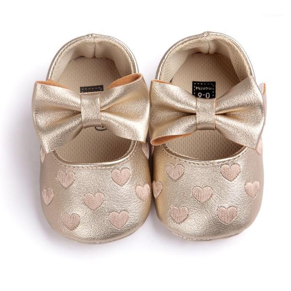 

newborn baby girl shoes bowknot soft pu leater first walker shoes sneaker anti-slip soft sole toddlerr for infant1