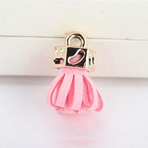 

30pcs mini suede imitation leather flower tassels fringe diy craft decor supplies earrings necklaces jewelry makes accessories h jlloar