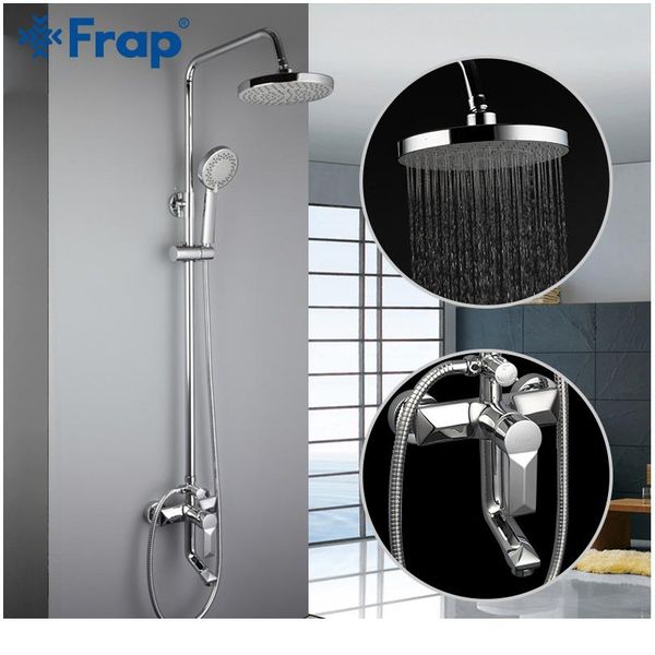 

frap ванная комната душевая крана набор ванны смесители для душа смеситель для душа душевая баня ванна душевая настенный смеситель водопад у