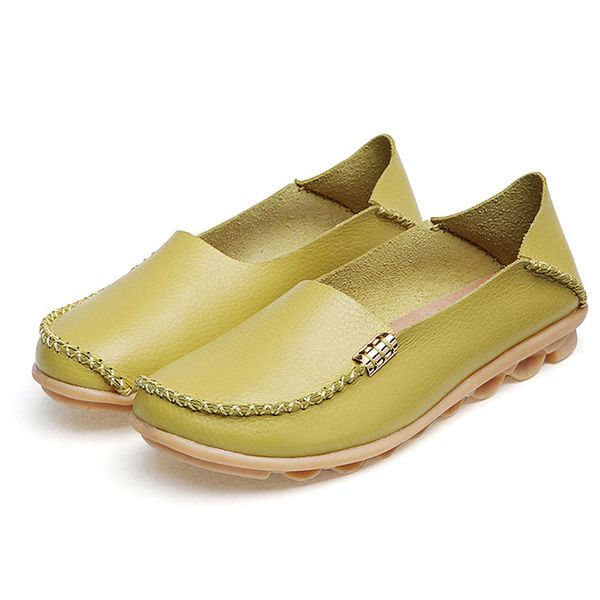 

2021 the new apartments genuine leather handmade comfort women's leisure moccasins slipony shoes 7e8r, Black