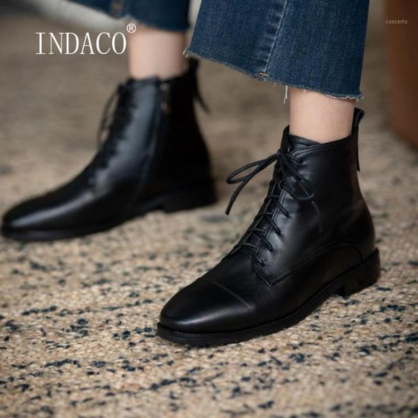 

white boots women winter warm shoes cross striped leather ankle boots for women cotton thick heel side zip1, Black