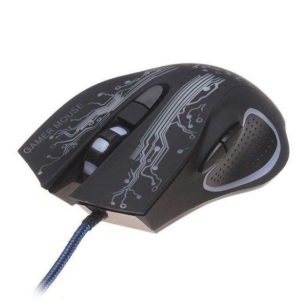 

usb wired gaming mouse 6-button led luminous computer lapoptical mouse