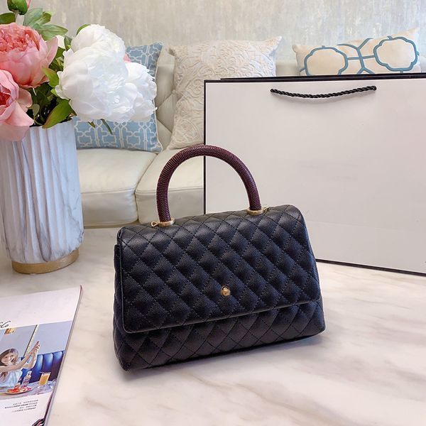 

ladies small flap bag with handle designers bags grained calfskin women handbags formal dress crossbody bag luxurys purses