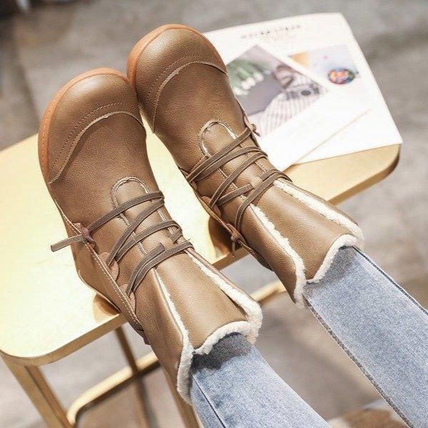 

boots female women's shoes fashion explosion models autumn and winter large size casual bootswomen'sboots flat, Black