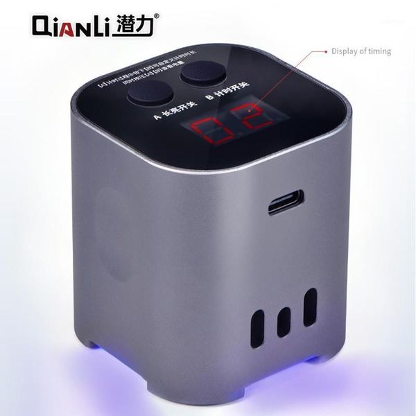 

qianli uv curing lamp intelligent green oil purple light 3s fast adhesive glue curing for phone motherboard lcd repair lamp iuv1