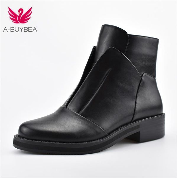 

antumn winter designer women boots fashion crystal ankle boots side zip low heels casual shoes big size 41, Black