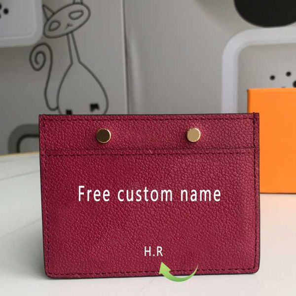 

2022 rs card holder france paris plaid style luxurys men wallet designer women wallet custom name luxury wallets with box, Brown;gray