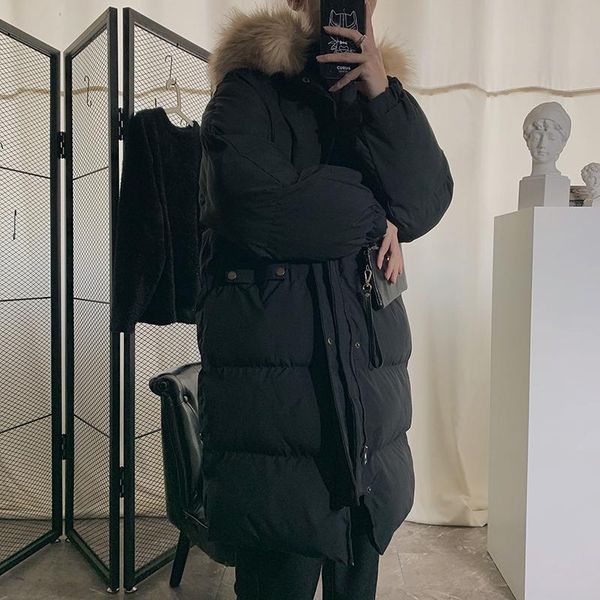 

men's down & parkas justar winter loose cotton padded coat, Black