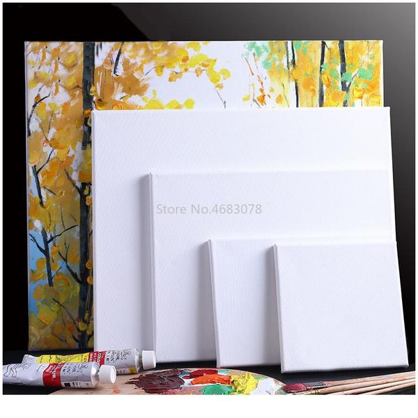 

1piece white blank square artist canvas for canvas oil painting,wooden board frame for primed oil acryl wmtadx