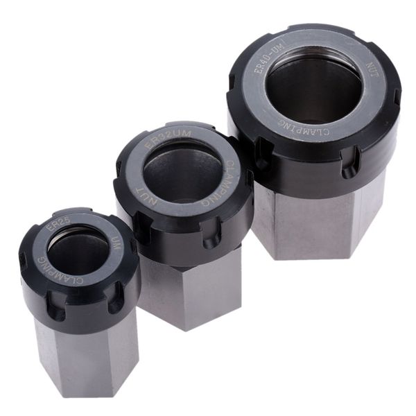 

hex er32 er25 collet block hard steel spring chuck collet holder for cnc lathe engraving cutting machine