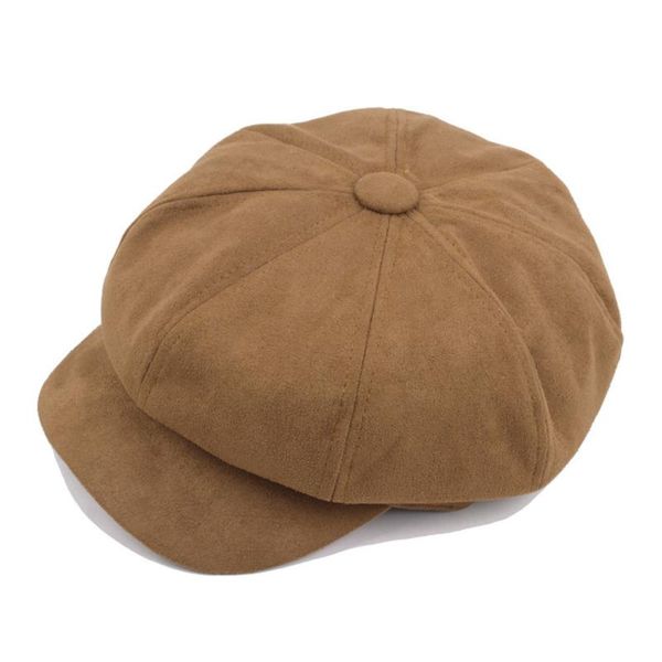 

berets fashion casual lady female beret beanie british style wool felt girls hat keep warm winter soft solid color hats, Blue;gray