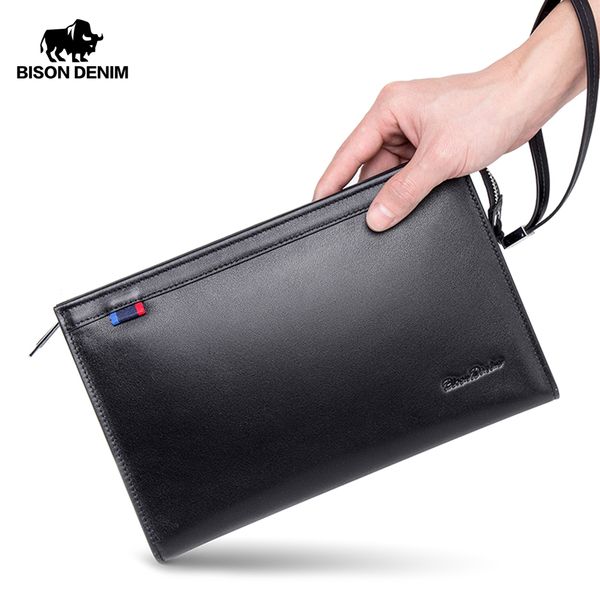 

бизон джинсовые роскоши мужчины кошелек молния закрытый длинный кошелек сцепление бизнес натуральная кожаная сумка сцепления косовкинский ко, Red;black