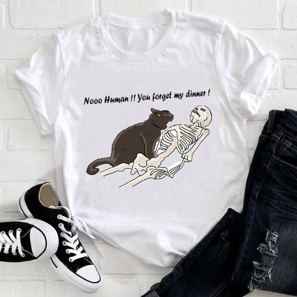

женщины милый кот забавный мультфильм стиль трендов стиль 90-х, White