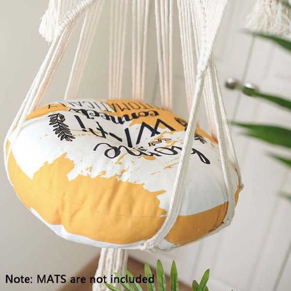 

cat beds & furniture handwoven tapestry wall hanging macrame pet hammock bed swing soft chair 50jd1