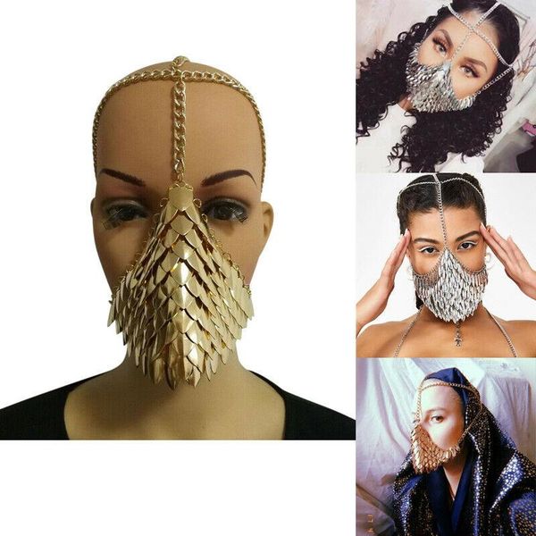 

2020 новые belly dance metal mask stage ночной индийский танец veil layer face head chain маски нижняя половина лица head chain wmtxyh pets2