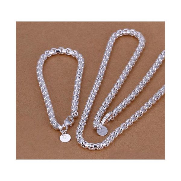 

wholesale - christmas gift 925 sterling silver fashion necklace+earrings set qs033 ph95p