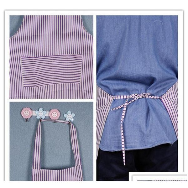 

stripe kitchen apron adjustable kitchen cooking with pockets coverall apron cooking craft baking jllwqx dh_niceshop