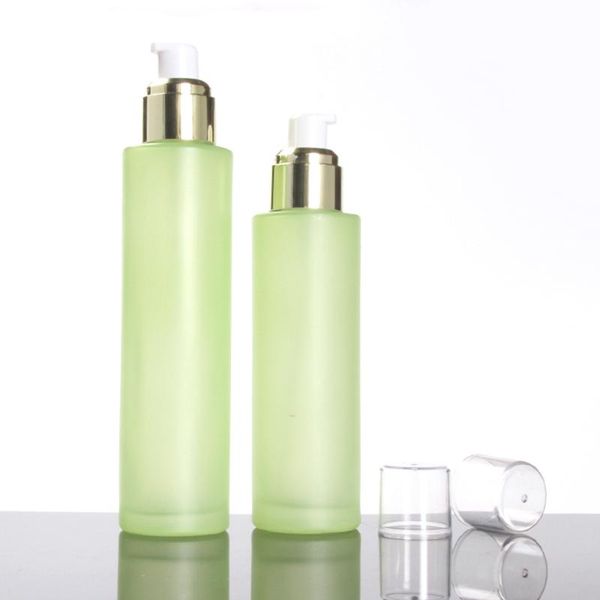 

storage bottles & jars green frosted glass serum pump bottle 30ml,spray/lotion