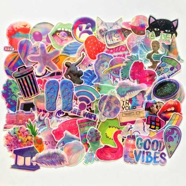 

70pcs cartton colorful cool stickers luggage lapskateboard graffiti waterproof motorcycle sticker decals toys for children bbywsd