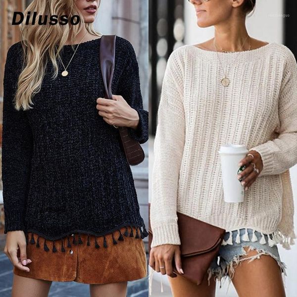 

o-neck ladies autumn winter blouse office ladies casual tassel long sleeve blouse solid fashion female #d31, White