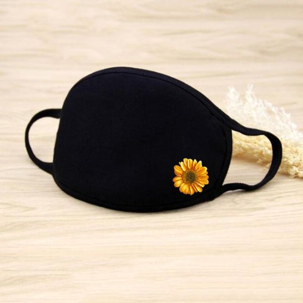 

mask masks sunflower cover casual washable reusable women mouth masque face printed fabric dustproof qyliqs bdesybag