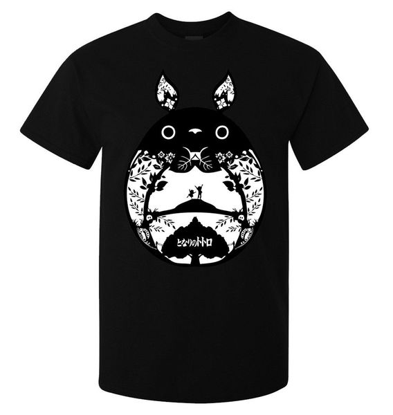 

my neighbour totoro minimalistic artwork men's (woman's available) t shirt black new funny tee shirt sport hooded sweatshirt hoodi
