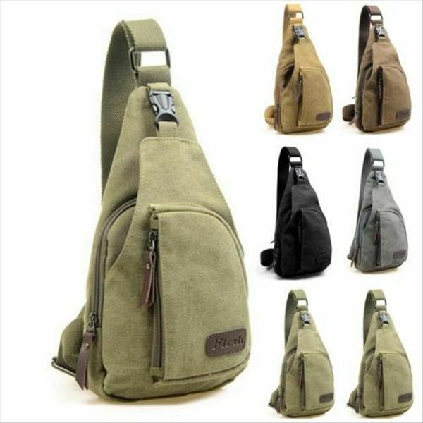 

waist bag men sling bag chest cross body shoulder canvas messenger pack travel hiking waist packs pack
