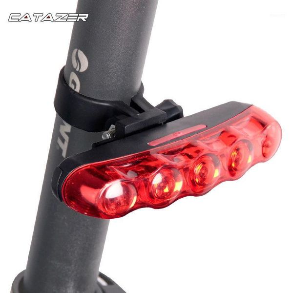 

bike lights rear seat light taillight 5 led warning safety bicycle tail lamp cycling bycicle reflector rear1