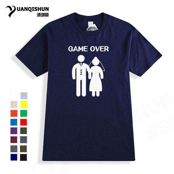 

sport new funny dad t shirt mom tee shirt hipster couple's gaming t-shirt harajuku printed game over pregnancy tees