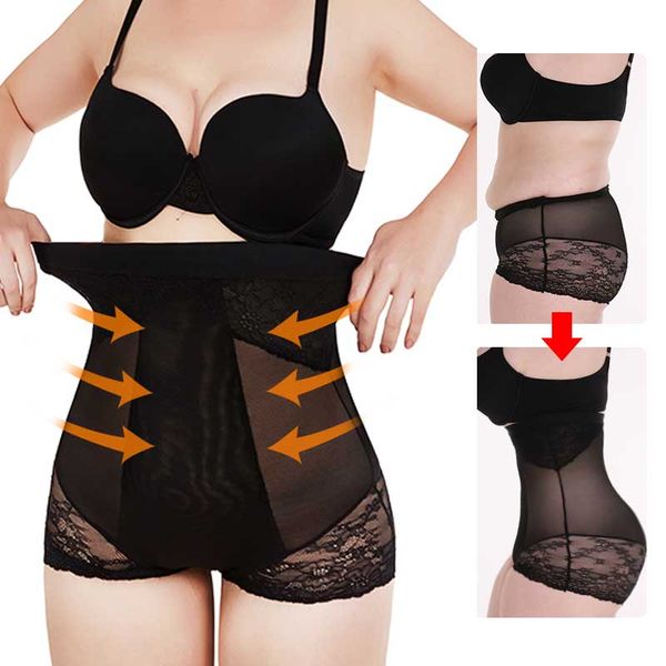 

women shapewear panties seamless high waist slimming control panties briefs lady corset underwear waist trainer butt lifter, Black;white