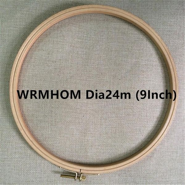 

wrmhom 9.45 inch wooden embroidery hoop 24cm hand stitching hoop cross stitch framing craft supply quilting frame, Black