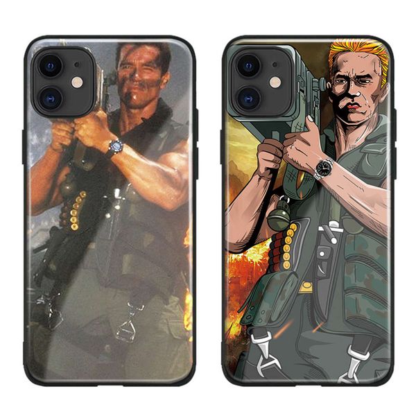 

commando 1985 - arnold schwarzenegger film, mobile phone soft silicon sheath, the shell is vip 11 12 mini pro max
