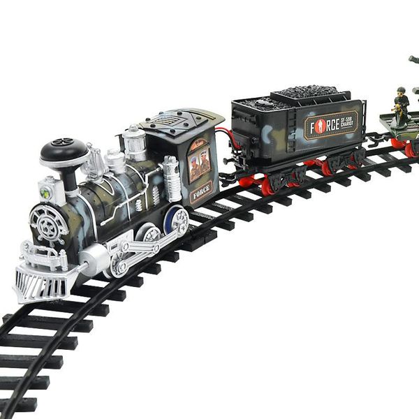 

rc conveyance rail car electric steam smoke track train simulation model rechargeable set model toy for toy children's gift yes