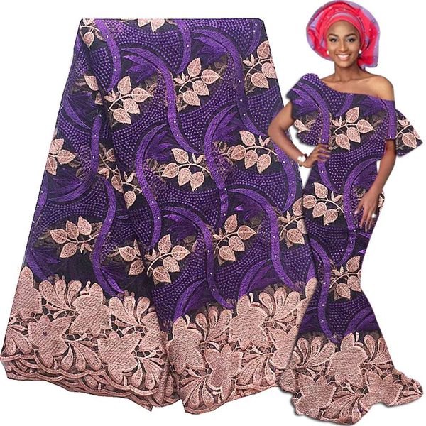 

white embroidery lace beaded tulle latest laces fabric purple guipure nigeria fabrics for wedding 2021, Black;white
