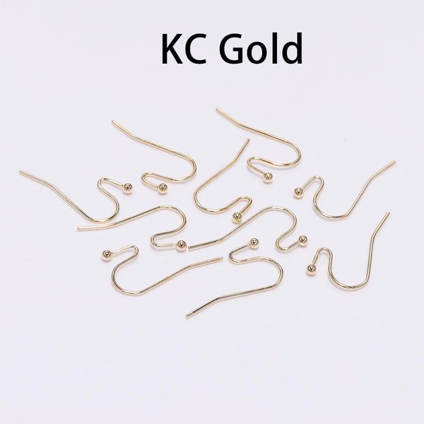

100pcs lot 2116mm gold bronze earring hooks findings ear hook earrings clasps for jewelry making diy earwire supplies h qylglw, White