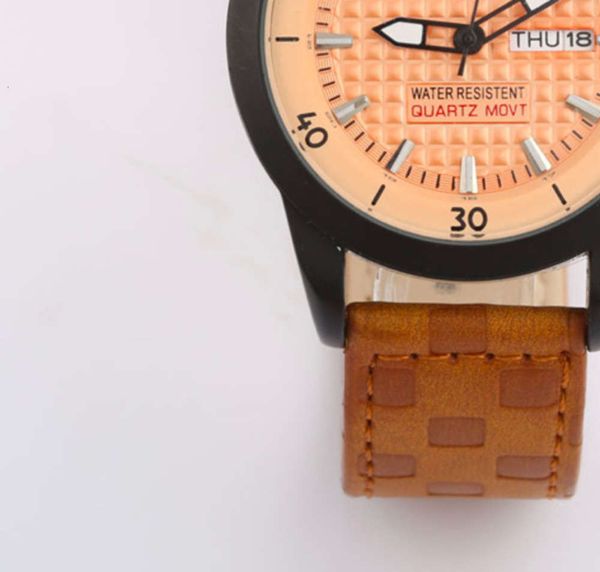 

steel round pointer wristwatch waterproof stainless business men's watch quartz watch men's 16005, Slivery;brown